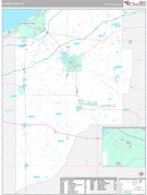 La Porte County, IN Digital Map Premium Style